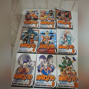 Naruto Shonen Jump Graphic Novels Books Lot 1-10 Masashi Kishimoto MISSING BOOK8